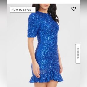 Dress the Population NWT sequin bodycon dress XXL